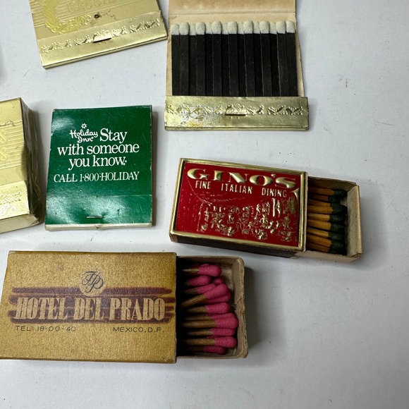 Vintage Matchbook Lot of 13 Hotel Del Prado Royal Caribbean Holiday Inn - Picture 4 of 7